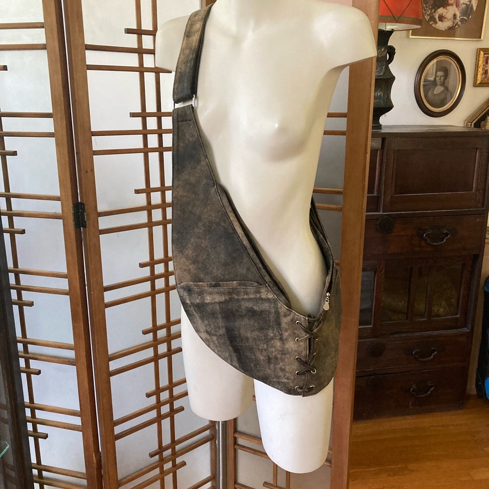 Sash Bag Brown Real Leather